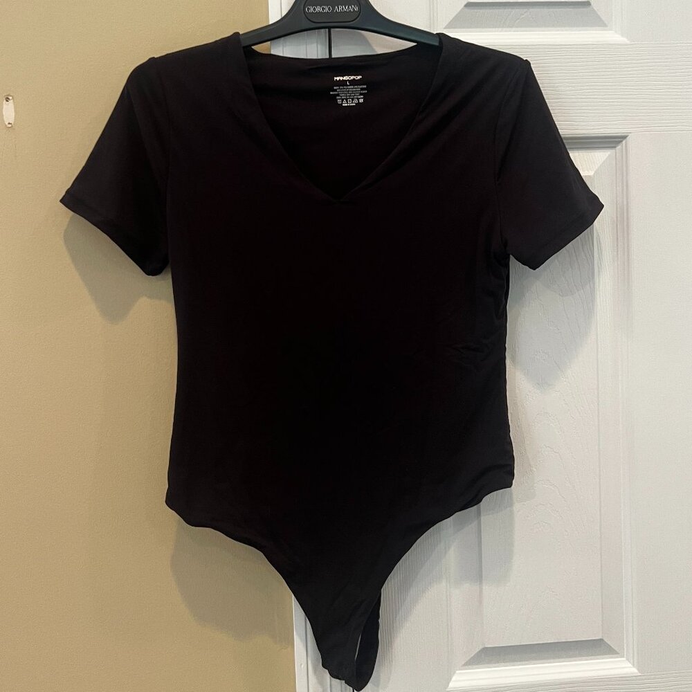 Mangopop Black Bodysuit